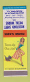 Matchbook Cover - Rockford Sheet Metal Works IL SAMPLE pinup