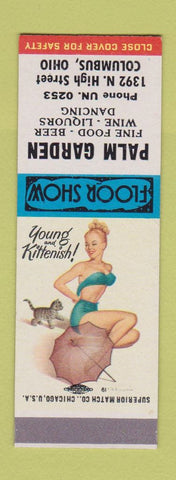 Matchbook Cover - Palm Garden Columbus OH SAMPLE pinup