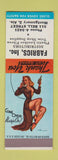 Matchbook Cover - Fabrics Distributors Montgomery AL SAMPLE pinup