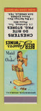 Matchbook Cover - Chesters Liquor San Angelo Carlsbad TX SAMPLE pinup #2