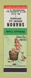 Matchbook Cover - Sharon Jewelry Appliances Rochester NY Hallmark SAMPLE pinup
