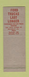 Matchbook Cover - Auffenberg Ford Belleville IL