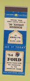 Matchbook Cover - 1954 Ford Richardson Lovelock Reno NV