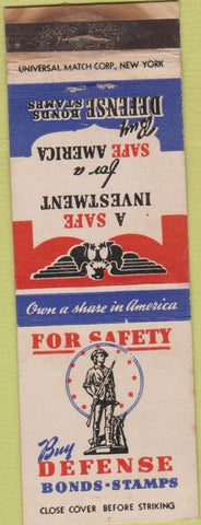 Matchbook Cover - WWII Buy Bonds WEAR