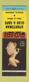 Matchbook Cover - Sportsman Club Cafe Riddle OR pinup