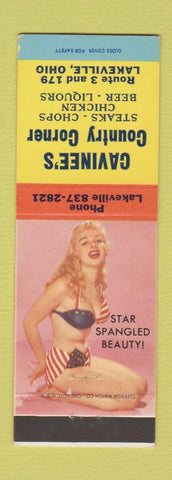 Matchbook Cover - Cavinee's Country Corner Lakeville OH pinup