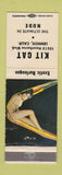 Matchbook Cover - Kit Cat Lennox CA Strip Club pinup Burlesque WEAR