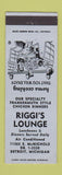 Matchbook Cover - Riggi's Lounge Detroit MI