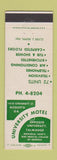 Matchbook Cover - University Motel Talmadge GA
