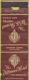 Matchbook Cover - Biltmore Hotel Los Angeles CA San Diego POOR