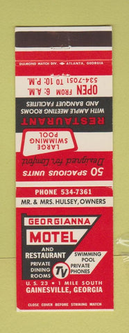 Matchbook Cover - Georgianna Motel Gainesville GA