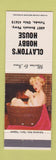 Matchbook Cover - Clayton's Hobby House Toledo OH pinup