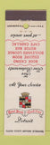 Matchbook Cover - Hotel Book Cadillac Detroit MI