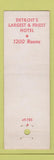 Matchbook Cover - Hotel Book Cadillac Detroit MI