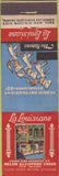 Matchbook Cover - La Louisiane New Orleans LA