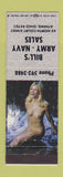 Matchbook Cover - Bill's Army Navy Sales Athens OH pinup