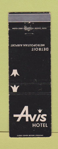 Matchbook Cover - Avis Hotel Detroit MI WEAR