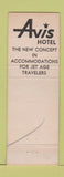 Matchbook Cover - Avis Hotel Detroit MI WEAR