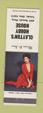 Matchbook Cover - Clayton's Hobby House Toledo OH pinup