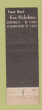 Matchbook Cover - Topinka's Detroit MI