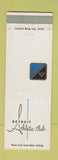 Matchbook Cover - Detroit MI Athletic Club