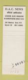 Matchbook Cover - Detroit MI Athletic Club