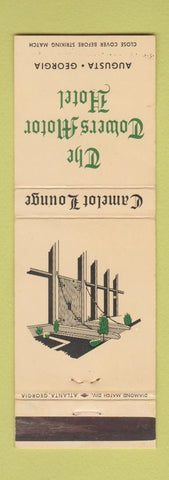 Matchbook Cover - Towers Motor Hotel Augusta GA