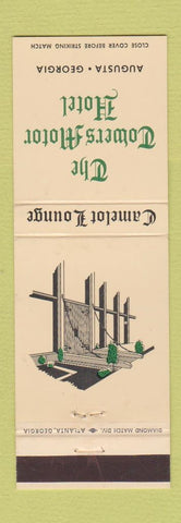 Matchbook Cover - Towers Motor Hotel Augusta GA