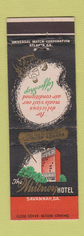 Matchbook Cover - Whitney Hotel Savannah GA