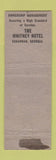 Matchbook Cover - Whitney Hotel Savannah GA