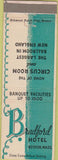 Matchbook Cover - Bradford Hotel Boston MA