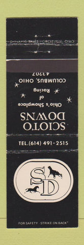 Matchbook Cover - Scioto Downs Horse Racing Columbus OH