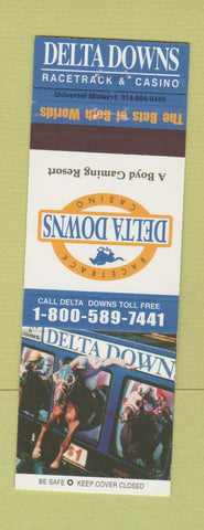 Matchbook Cover - Delta Downs Horse Racing Casino