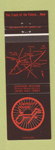 Matchbook Cover - Flamboro Downs Horse Racing Dundas ON