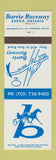 Matchbook Cover - Barrie Horse Racing ON harness