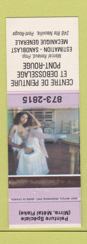 Matchbook Cover - Centre De Peinture QC pinup