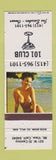 Matchbook Cover - 101 Club Mountain View CA pinup