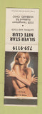 Matchbook Cover - Silver Star Nite Club Hubbard OH pinup