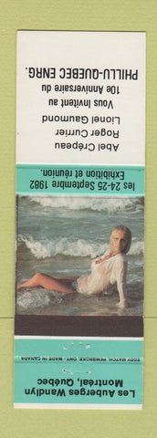 Matchbook Cover - Canada Match Club pinup Montreal QC 1982