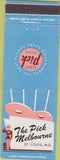 Matchbook Cover - The Pick Melbourne St Louis MO hotel
