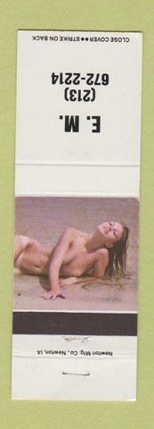 Matchbook Cover - EM pinup