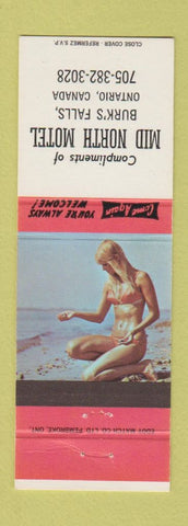 Matchbook Cover - Mid North Motel Burk's Falls ON pinup