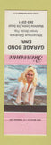 Matchbook Cover - Garage Bond Gaspe QC pinup