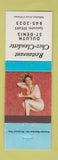 Matchbook Cover - Restaurant Chez Claudette Duluth ST Denis QC pinup