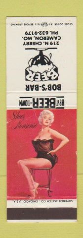 Matchbook Cover - Bob's Bar Cameron MO pinup