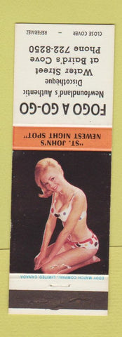 Matchbook Cover - Fogo A Go Go Disco St John's NF pinup