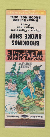 Matchbook Cover - Brookings Smoke Shop OR hillbilly WEAR
