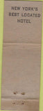 Matchbook Cover - Commodore Hotel New York City NY
