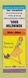 Matchbook Cover - Remington Bros Painting Roseburg OR pinup WEAR