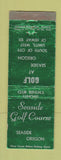 Matchbook Cover - Seaside Golf Course OR WORN